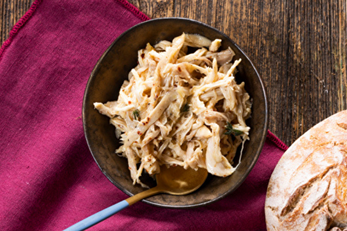 Rillettes de volaille au thym et piment d’Espelette