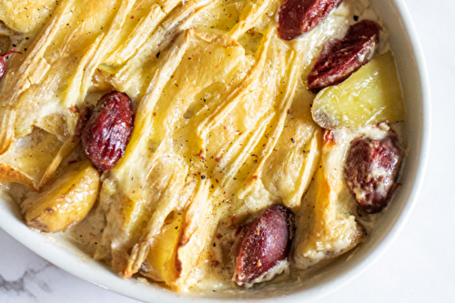 Tartiflette aux gésiers de canard confits des Landes