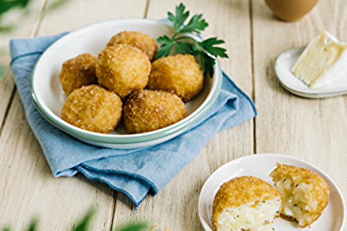 Mini arancini au Pont l’Evêque AOP Isigny Sainte-Mère