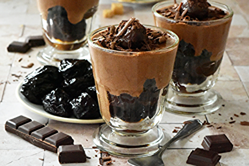 Mousse au chocolat aux pruneaux d’Agen IGP