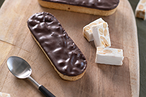 Tartelettes à la crème de chocolat au nougat de Montélimar