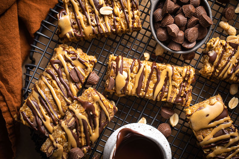 Barres de granola au beurre de cacahuètes