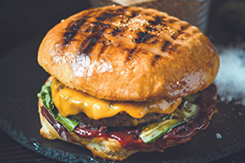 Burger Portobello et petits légumes