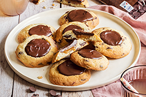 Cookie-tartelettes au chocolat noir sans sucre et Gianduja