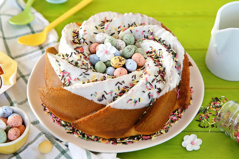 Gâteau nid de Pâques