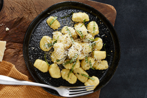 Gnocchis de pommes de terre primeur au Parmesan