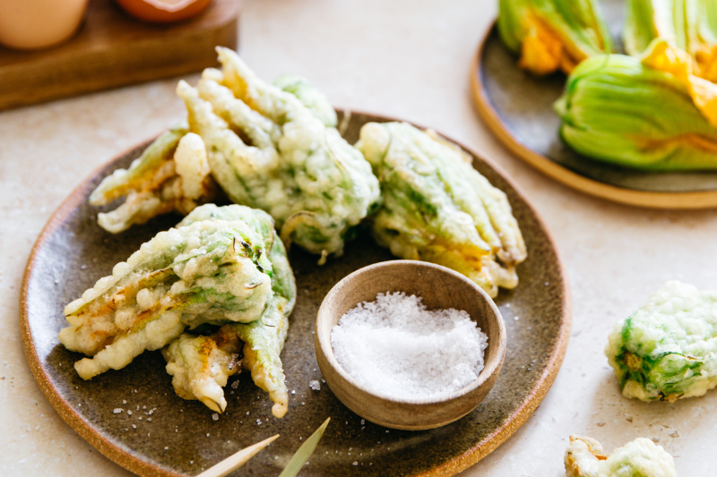 Beignets de fleurs de courgettes