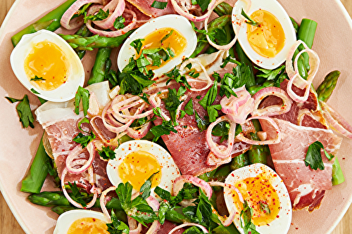 Salade de printemps au jambon de Bayonne