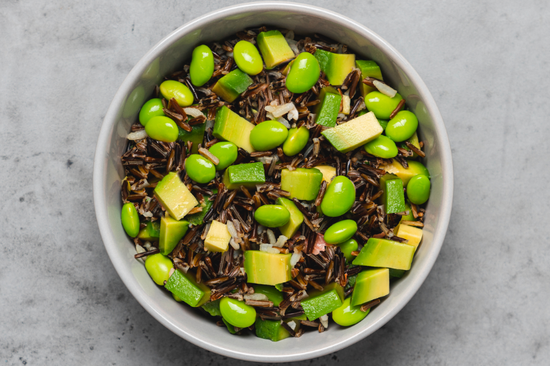 Spring bowl au riz noir