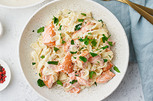 Tagliatelles au saumon frais et Parmesan