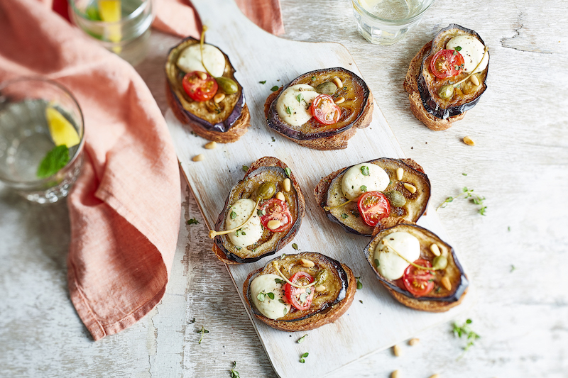 Crostinis d’aubergine