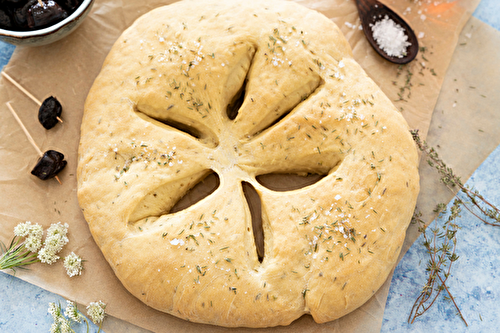 Fougasse au thym