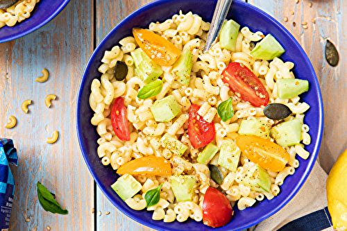 Les Bonnes Coquillettes en salade - Salade de coquillettes aux crudités