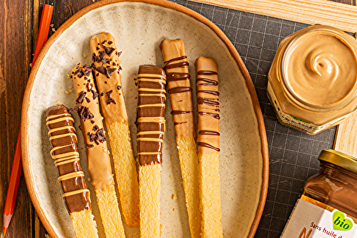 Shortbread sticks à la Nocciolata Classique et Bianca