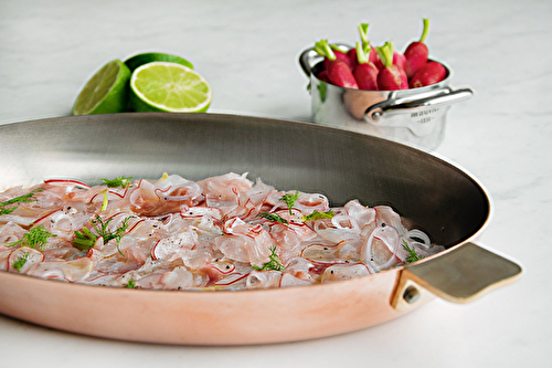 Ceviche de dorade aux échalotes