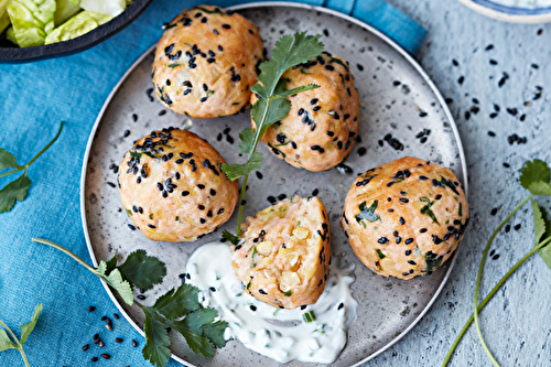 Croquettes de saumon aux pois chiches comme des falafels