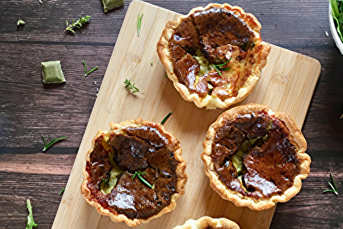 Mini-quiches au roquefort