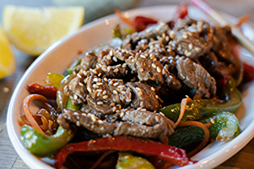 Sauté de boeuf aux légumes