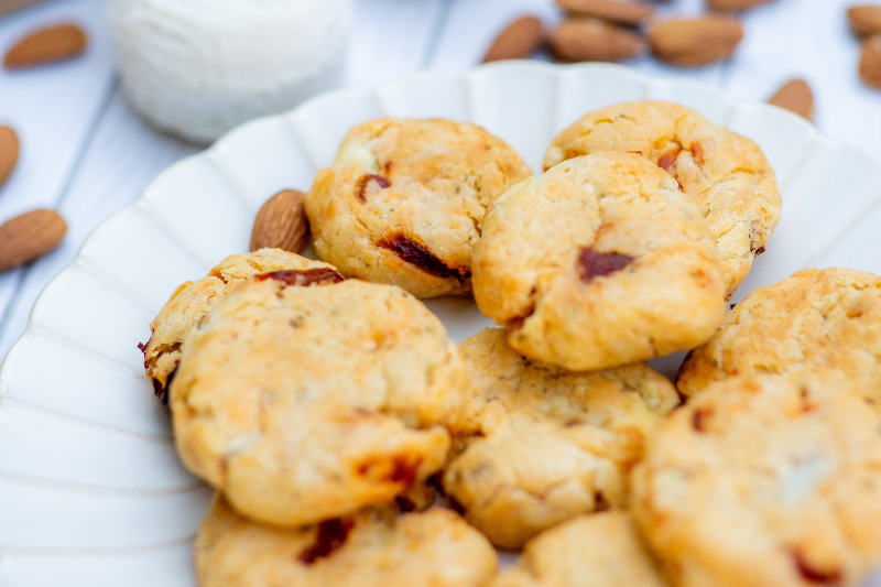 Cookies de Crottin de Chavignol et tomates séchées