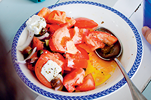 La véritable salade grecque de Dina Nikolaou