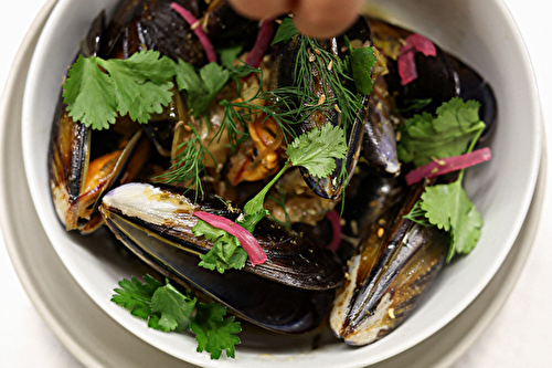 Moules sautées sauce Sangwa