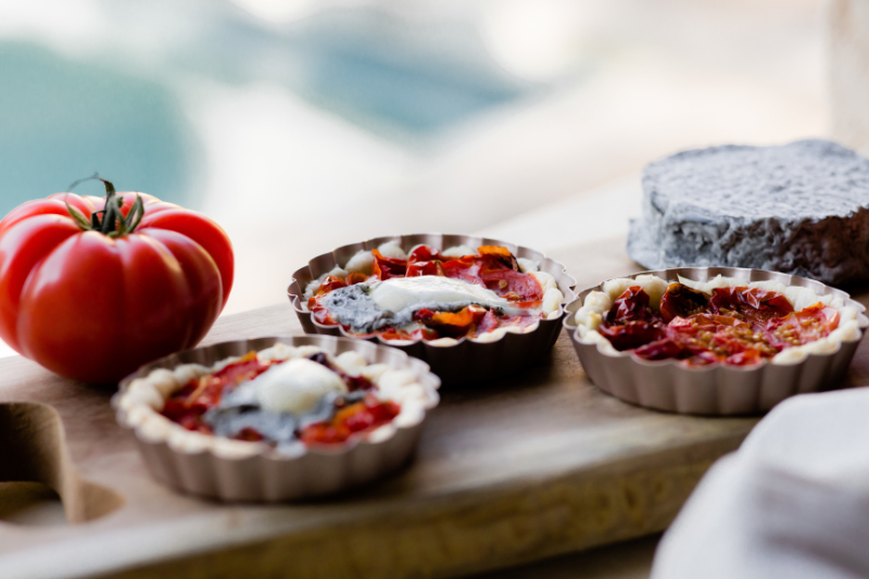 Tartelettes aux tomates confites et chèvre Selles-sur-Cher