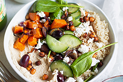 Bowl libanais aux pois chiches grillés