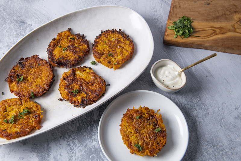 Galettes de patates douces