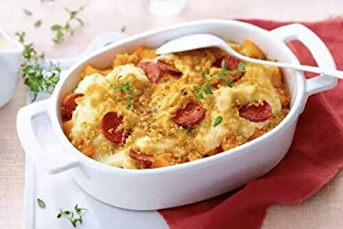 Gratin de potiron au chorizo et à la Floraline