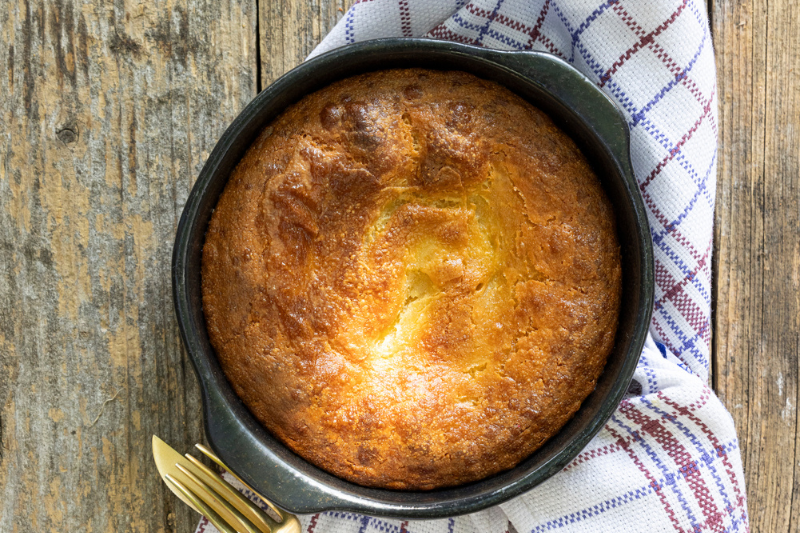 Faina aux pois chiches et Scamorza fumée