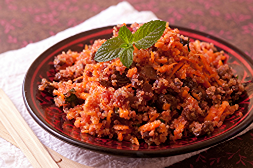 Taboulé de quinoa aux carottes et betteraves