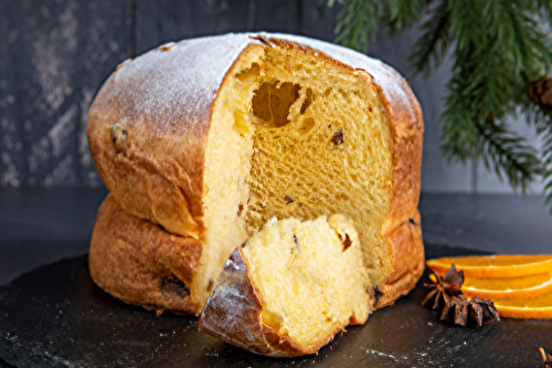 Panettone à la patate douce et fruits secs