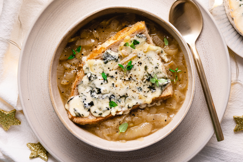 Soupe à l’oignon à la Fourme d’Ambert