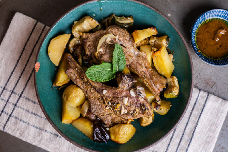 Côtelettes d’agneau façon tajine