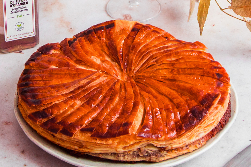 Galette des Rois à l’eau de fleurs d’oranger