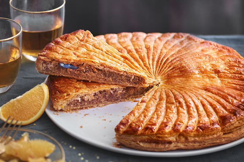 Galette des Rois aux amandes effilées