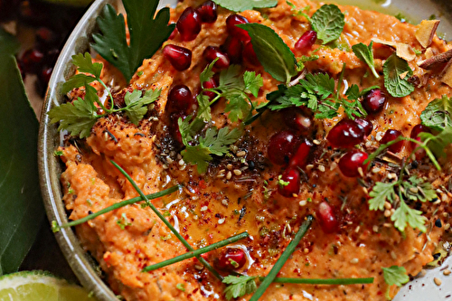 Baba ganoush de patate douce aux agrumes