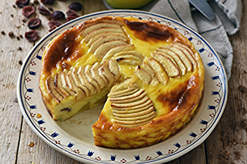 Flan aux pommes du Limousin AOP et cranberries