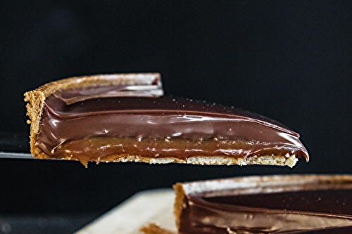 La tarte chocolat caramel de Jean-François Feuillette