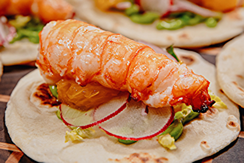 Tacos de langoustines