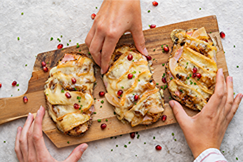 Bruschettas au Maroilles AOP