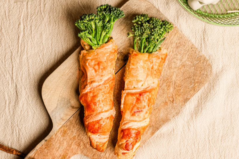 Carottes feuilletées farcies aux Bimi et fromage