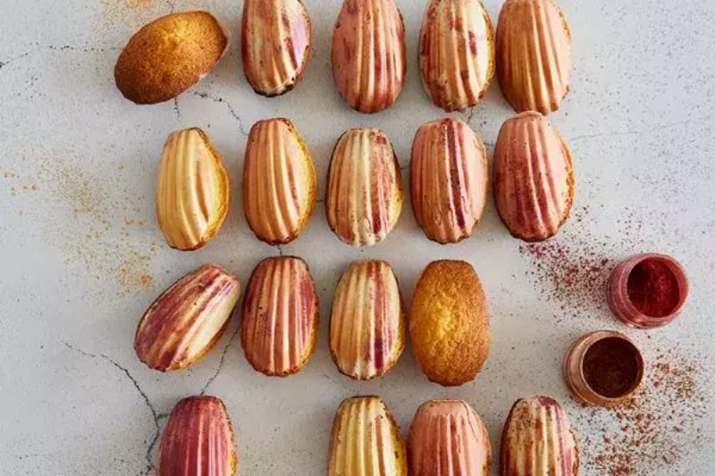 Madeleines au chocolat scintillant