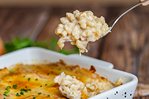 Pâtes gratinées au Maroilles AOP