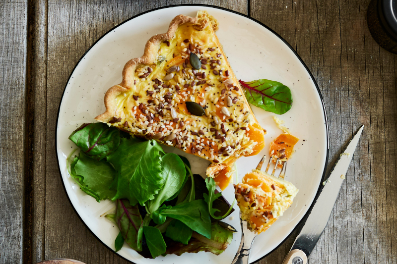 Tarte ronde aux carottes, curcuma, crème de coco et épices indiennes Guy Demarle Gourmandises