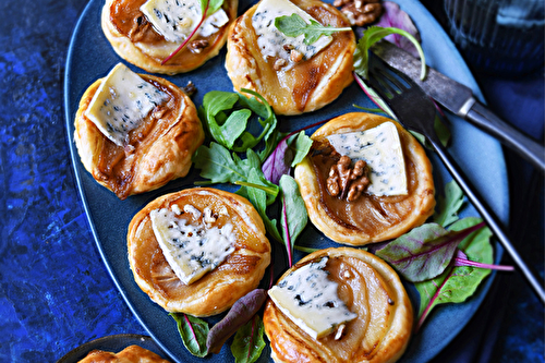 Tartelettes poires à la fourme d’Ambert