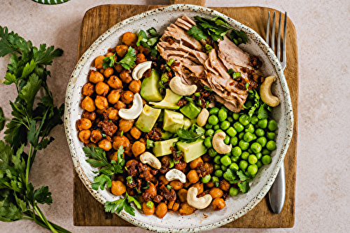 Bowl Teriyaki aux pois chiches caramélisés