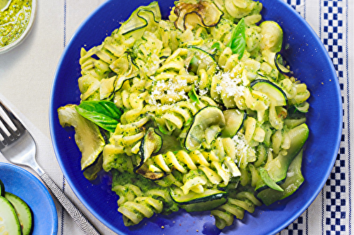 Torsades à la crème de courgette