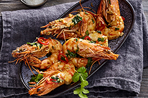 Gambas flambées