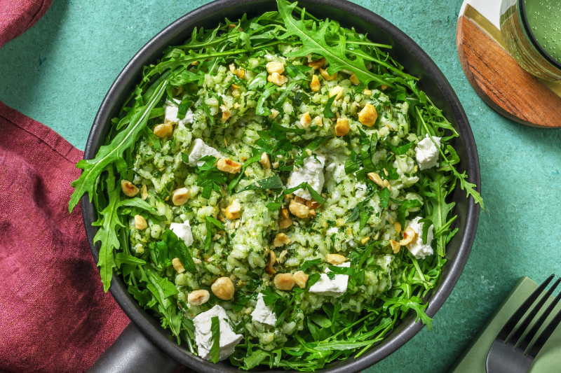 Risotto rapide Caméléone à l’ail des ours